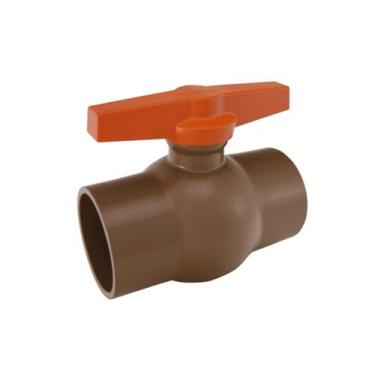 Imagem de Registro Esfera Roscável 2.1/2 Polegadas Pvc Rr Marrom Viqua