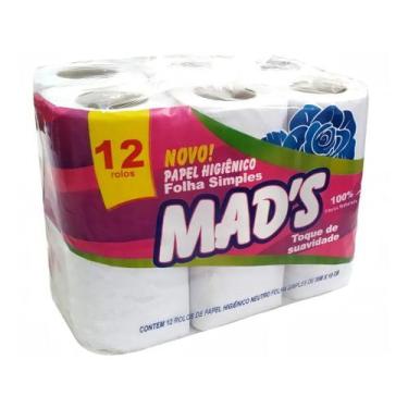 Imagem de Kit com 6 Papel Higiênico Mad's Suave 12 Rolos Atacado  Barato