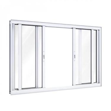 Imagem de 2/4 Janela de Alumínio de Correr 120x150cm 4 Folhas Lucasa Alumínio