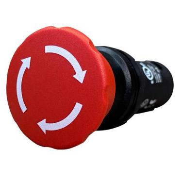 Imagem de Botão de Emergência com Retenção ABB CE4T-10R-20 2NA IP66, Vermelho