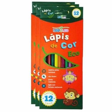 Imagem de Lápis de Cor 12 Cores Leonora Eco 12 Unidades