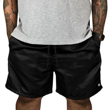 Imagem de Short Praia Masculino Extra Plus Size Elástico Com Cardao - MP Moda Ma