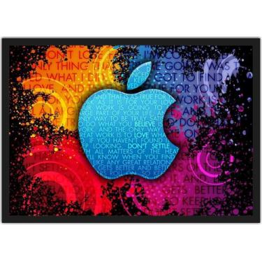 Imagem de Quadro Decorativo Informática Steve Jobs Decorações Com Moldura G02 - 