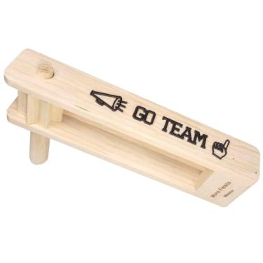 Imagem de Large Go Team Wooden Mexican Matraca Noisemaker, 11" Long Ratchet Football Cheers