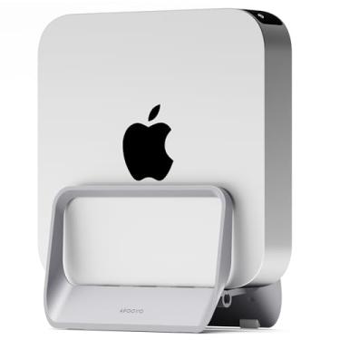 Imagem de AFOOYO Suporte vertical ABS para Mac Mini, ajuste universal para Mac Mini 2010-2024 M1 M2 M4 Pro, compatível com laptop e mini PC (cinza)
