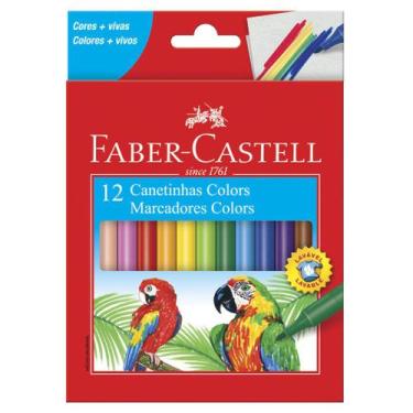 Imagem de Canetinha Hidrográfica 12 Cores - Faber-Castell