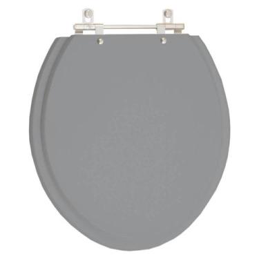 Imagem de Tampa de Vaso em MDF Fiori Cinza Escuro para bacia Fiori - Pontto Lava