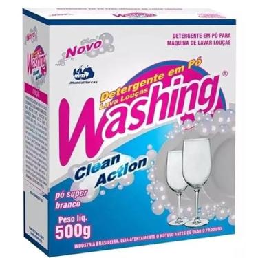Imagem de Sabão Genérico para Lava Louças Washing Pó 500g - 1 Pacote - Detergente em Pó para Lava-Louças