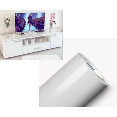 Imagem de Vinil Adesivo Móveis BRANCO BRILHO 2MX50CM Adherent Contact - Marca Im