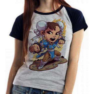 Imagem de Baby look blusa feminina ou Camiseta unissex Chun Li Street Figther - 
