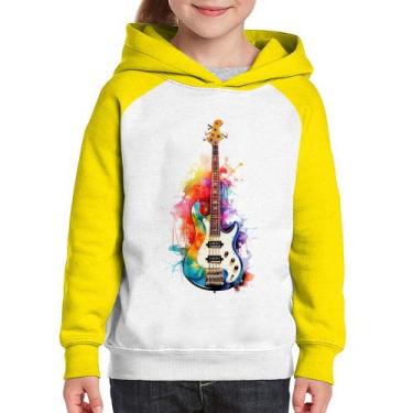 Imagem de Moletom Infantil Contra Baixo Watercolor - Foca na Moda, Branco, Amare