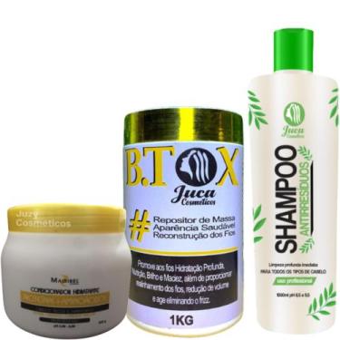 Imagem de Kit B.tox Capilar Redutor de Volume 1kg Juca + Condicionador Aminoacid