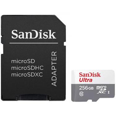 Imagem de Cartao de Memoria Micro SD de 256GB Sandisk Ultra SDSQUNR-256G-GN6TA -