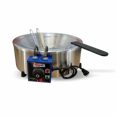 Imagem de Fritadeira industrial Elétrica 3Litros aço inoxidável ZP03E - ZEPPER, 