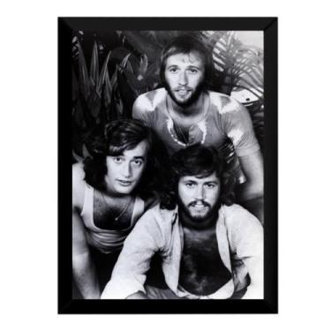 Imagem de Quadro Banda Bee Gees Foto Poster Moldurado - Fanarte