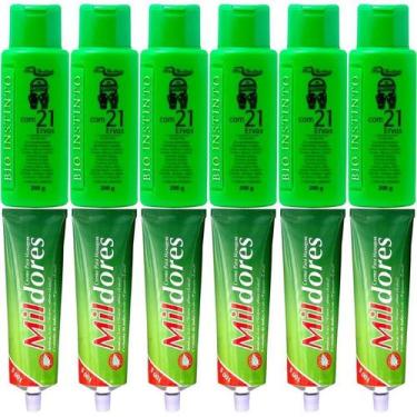 Imagem de Atacado 6 Creme Mildores 100g + 6 Gel Detonador 100g - Bio Instinto