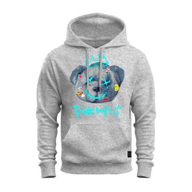 Imagem de Moletom Whit Estampado Agasalho Aconchegante - Nexstar, Cinza, G