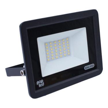 Imagem de Refletor Led Holofote 30W 5500K Branco Frio Bivolt IP65 Pop Led - Pop 