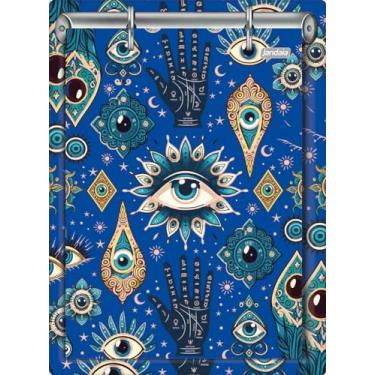 Imagem de Caderno Argolado 1/4 Porta Fichas 60fls Mystic Jandaia