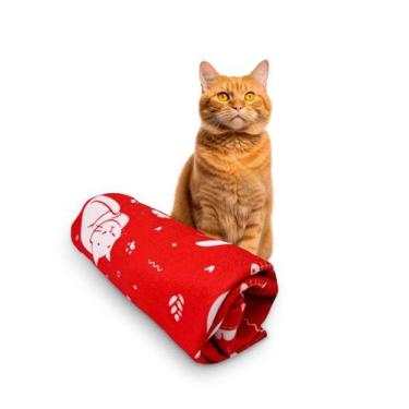 Imagem de Manta Soft Microfibra Pet Gato Estampa Gatinhos Miau 70x100 - PRESENTE