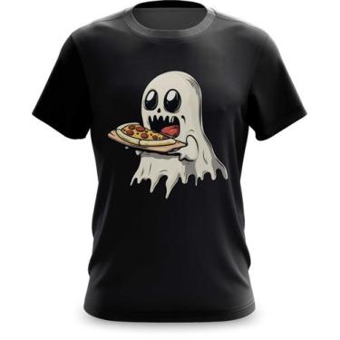 Imagem de Camiseta Camisa Fantasma Comendo Pizza - FABRIQUETA, XG