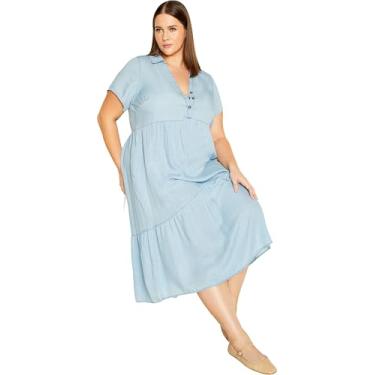 Imagem de City Chic Vestido feminino plus size - Shyla, Lavagem leve, 25 Plus Size