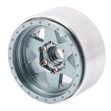 Imagem de Cubo de Roda de Escalada Rc, 4 Unidades, Liga de Alumínio Leve Rc Cubos de Roda de Metal Aro Rc Carro Atualização Peças Substituição para Scx10 (Ti)