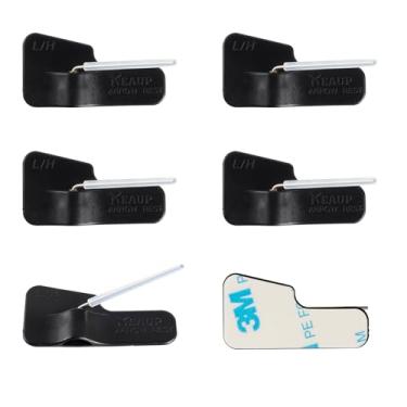 Imagem de KEAUP Pacote com 6 descanso de flecha preta para arco recurvo desta/esquerda descanso de flecha para arco composto e arco recurvo