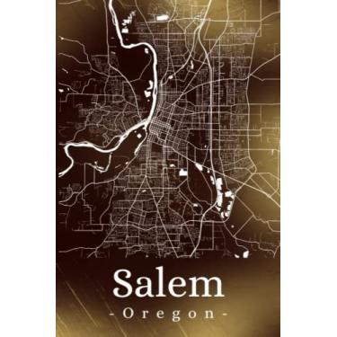 Imagem de Salem Oregon: Your city, your region, your home! | Composition Notebook 6x9 lined 120 pages
