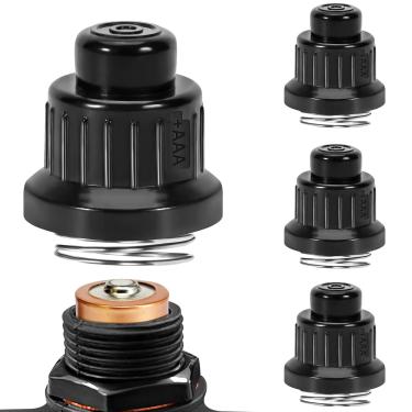 Imagem de GasSaf Tampa de ignição de botão de pressão de bateria AAA, botão gerador de faísca com molas DHLG-12 Igniter Gas Grill Igniter Tampas de substituição, interruptor de substituição de forno a gás (4