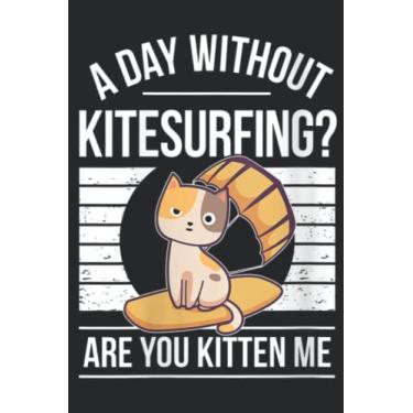 Imagem de Womens Kitten Kitesurfing Cat Kitesurfer Pretty Saying: Lined Journal Notebook To Do Schedule, Medium 6x9 Inches, 100 Pages, Printed Cover