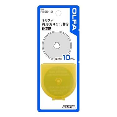 Imagem de RB45-10 Lâminas de substituição de cortador rotativo de 45 mm, conjunto de 1, total de 10 lâminas, feitas no Japão