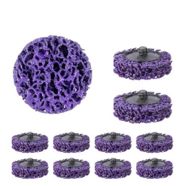 Imagem de Disco de roda removedor de ferrugem de 2 polegadas, disco abrasivo de moagem angular, disco de moagem de 50 mm, tira de polimento, rodas abrasivas, roxo, 10 peças, 50 mm