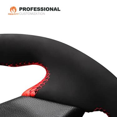 Imagem de MEWANT Capa de volante de camurça + couro para Infiniti G25 G35 G37 2007-2013 EX35 EX37 2008-2013 Q40 Q60 2014 2015 QX50 2014-2018 / G37