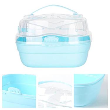 Imagem de Gaiolas Pequenas para Animais de Estimação, Gaiola para Transporte de Hamster, Gaiola Portátil para Ratos, Gaiola de Viagem para Transporte de Hamster, Estojo Leve para