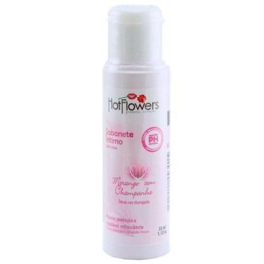 Imagem de Sabonete Íntimo Morango e Champanhe 35ml - Sexshop - Hot Flowers
