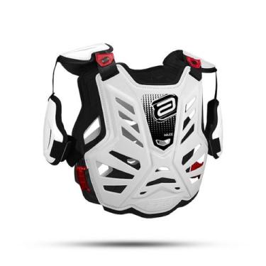 Imagem de Colete Motocross ASW MAXX Branco e Preto