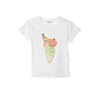 Imagem de Blusa Infantil Hering Estampado Sorvete Branco-Feminino