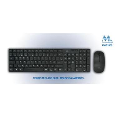 Imagem de Tec/Mouse Mtek KM-5197B PT Wireless 1200DPI Black