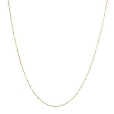 Imagem de Cordão Colar Corrente 45cm Feminina Americana De Ouro 18k - DR Joias