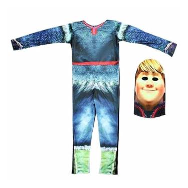 Imagem de Fantasia Kristoff Infantil Longo Frozen 2 com Gorro G 9-12