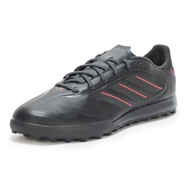 Imagem de adidas Tênis de futebol unissex Copa Pure 3 League Turf, Preto/carbono/vermelho lúcido, 14.5 Women/13.5 Men