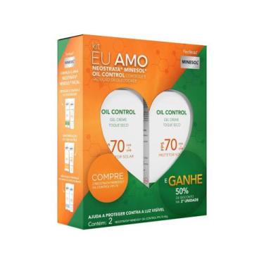 Imagem de Kit Protetor Solar Facial Minesol FPS 70 Oil Control - Toque Seco 40g 