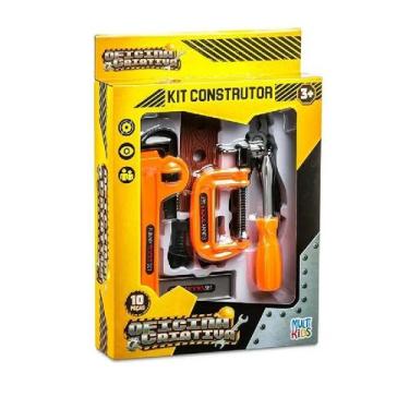 Imagem de Oficina Criativa Kit Construtor com 10 peças Multikids - BR1828