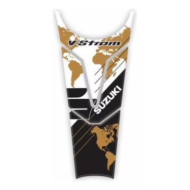 Imagem de Adesivo Protetor De Tanque Suzuki Vstrom Dourado Vt005 - Resitank
