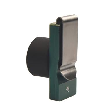 Imagem de LAKE OF FIRE Suporte de giz de bilhar para bilhar, suporte de giz para tacos de sinuca com clipe magnético para cinto círculo de acessórios de bilhar (verde)