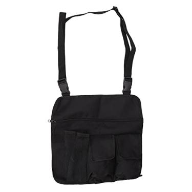 Imagem de Cadeira de acampamento Saco de suspensão, bolsa de apoio de braço da cadeira de acampamento, bolsa de armazenamento de cadeira de praia para pendurar em cadeiras de rodas, (Black)