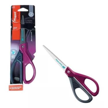 Imagem de Tesoura 21 cm maped essencials deco assimetrica , ROXA