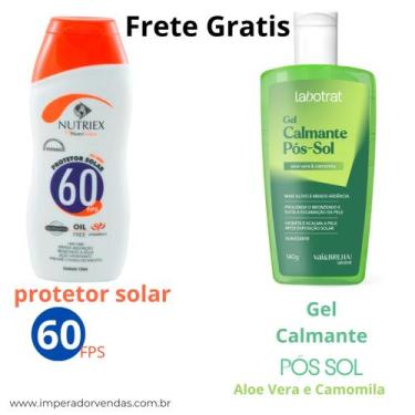 Imagem de Kit Com Protetor Solar Nutriex 120ml & Gel Calmante Pós Sol Labotrat 1
