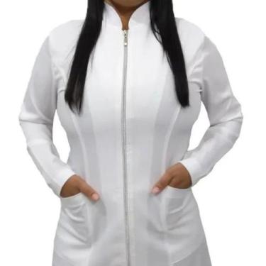 Imagem de Jaleco OXFORD Manga Longa. - Aide Jalecos, Branco, P